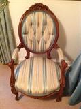 Pair of upholstered vintage chairs $ 120 each