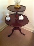 2 tiered accent table $ 100.00 - 22" wide x 27.5" tall