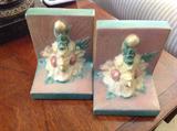 Set of Roseville bookends $ 80.00