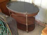 Oval 3 level accent table $ 140.00
