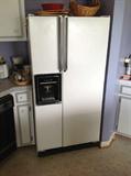 Side by Side refrigerator $ 80.00 (sold as is, interior shelves damaged)