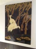 Laquered wood wall hanging $ 220.00