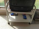 Rattan tv table $ 40.00