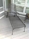 Metal lounger $ 80.00 (top backing is rusting)