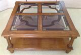 Stained glass top coffee table. $ 160