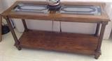 Stained glass top sofa table. $ 140