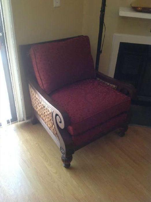 Upholstered wood chair $ 160.00