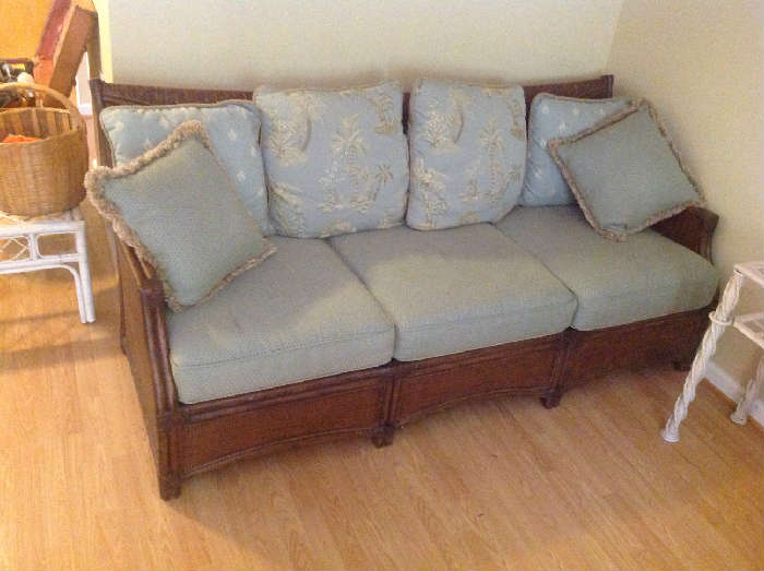 Rattan sofa - $ 300.00