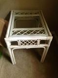 Rattan end table set (2) $ 60.00 for both
