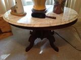 Antique marble top table $ 140.00