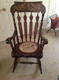 Vintage wood rocker $ 80.00