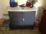 Vinage marble top cabinet $ 140.00