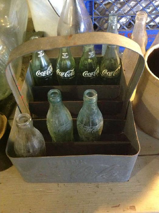 Vintage metal Coca Cola deliver basket - $ 40.00