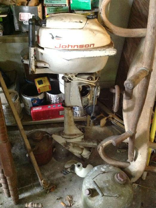 Johnson outboard motor - $ 60.00 (not working)
