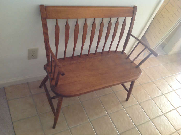 Solid wood antique bench $ 60.00