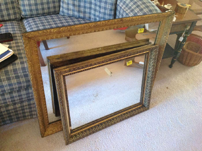 Antique mirrors $ 80 and $ 40
