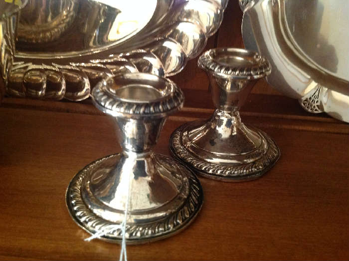 Sterling Candle holders $ 30.00