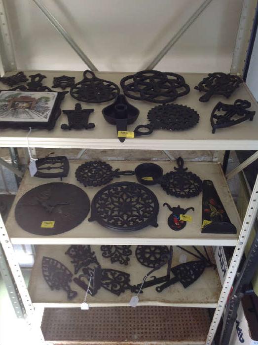 Cast iron trivets from $ 4.00 each.