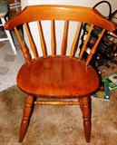 (2) Wood Captains Chairs $ 35 Each.