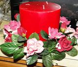 Christmas candles and other holiday decor available.