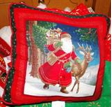 Lots of Christmas pillows, placemats and more !!
