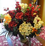 Item # D8 - Vase with dried flowers $ 20.00.