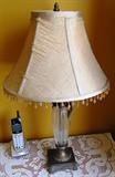 Item # 2BD - (2) lead crystal lamps $ 60.00 for the pair.