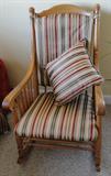 Item # DEN4 - Wood rocking chair with pillow $ 100.00