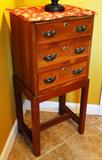 Item # D1 - Solid wood silver chest $ 275.00.
