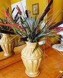 Item # 2BD - Vase with dried flowers $ 15.00.