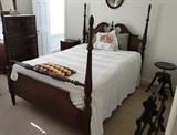Item BD1-7 Antique solid wood four post full bed $ 150.00