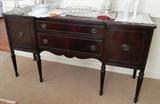 Item DR4 Sheridan style antique buffet $ 275.00. Matching glass front china cabinet also availalbe $ 375.00