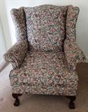 Item LR1 Upholstered Wingback Chair $ 100.00