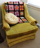 Item FR8a and b - Set of (2) Gold upholstered chairs $ 30.00 each.