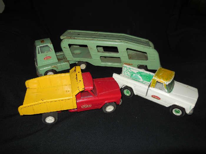Vintage toy trucks