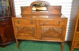 Carved English Sideboard