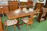 Drawleaf Trestle Table & Chairs