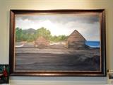 Oil on Canvas, 2002 by Sudarso, Bali (53" x 37" including frame).  Frame created by Alfonsa Burcheri.  Inventory No. 11