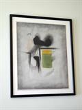 Japanese Print, 1968, signed (31.5" x 26.5" including frame).  Inventory No. 19