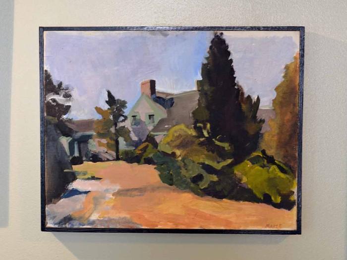 Oil on Canvas, by Catherine Maize (14.5" x 11.5" including frame).   Inventory No. 25