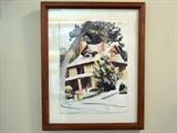 Watercolor, by Catherine Maize (15" x 12" including frame).   Inventory No. 29