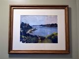 Watercolor, by Catherine Maize (22.25" x 18.25" including frame).   Inventory No. 35