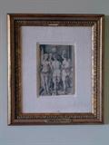 Etching, Albrecht/J. Van Meckenem, D. 1503 (13.25" x 15" including frame).  Inventory No. 51