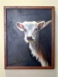 Oil on Canvas, Holy Cow by Louis C. Ursitti (19" x 15.25 including frame).  Inventory No. 52