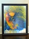 Oil on Canvas, by S. Kumar.  Frame created by Alfonsa Burcheri.  Inventory No. 3