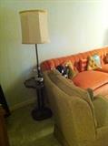                  Lamp table; vintage occas. chair