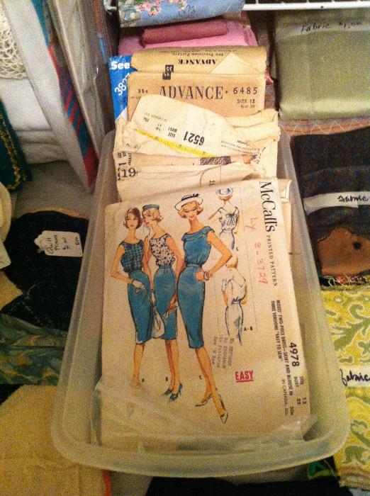                         Vintage sewing patterns