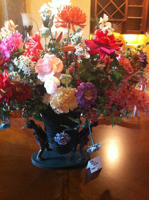 Beautiful floral arrangements throughout the house