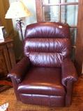                               Small leather recliner