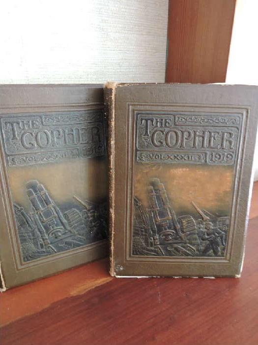 The Gopher Yearbook from 1919 (two copies)